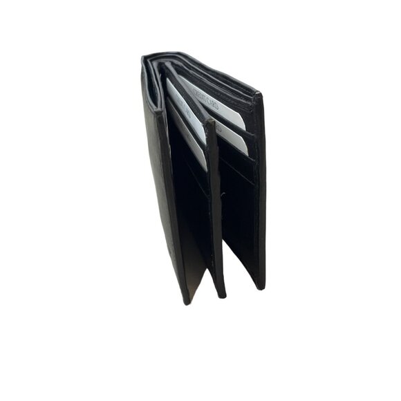 Identity Men's Black Leather Stronghold RFID Blocking Secure Wallet Sz S -NWT - Picture 5 of 10